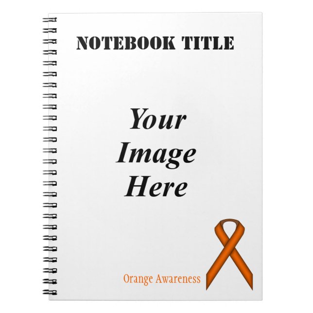 Caderno Espiral Orange Standard Ribbon por Kenneth Yoncich (Frente)