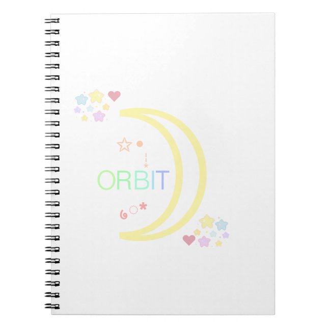 Caderno Espiral Órbita Kpop Cute Loona Adolescente Estética (Frente)