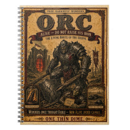 Caderno Espiral Orc, Monstro de Circo Antigo