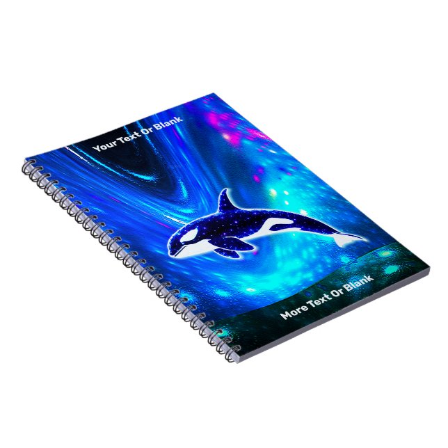 Caderno Espiral Orca Cósmica (Lado Direito)