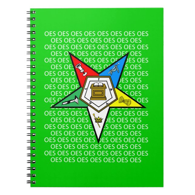 Caderno Espiral Ordem OES do Notebook Estrela Oriental (Frente)