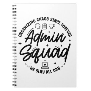 Caderno Espiral Organizando Caos Citação Divertida Administrador P