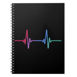 Caderno Espiral Orgulho Arco-íris do Coração Aliado LGBTQ