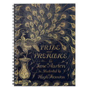 Caderno Espiral Orgulho de Jane Austen e Preconceito de Peacock