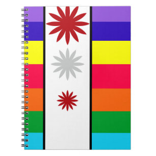 Caderno Espiral orgulho do arco-íris LGBT