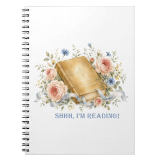 Caderno Espiral Orgulho e Preconceito Shhh Estou lendo amante de l