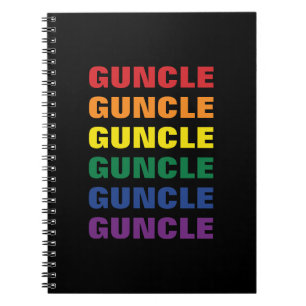 Caderno Espiral Orgulho gay LGBTQ Divertido E Gay Engraçado Tio Gu