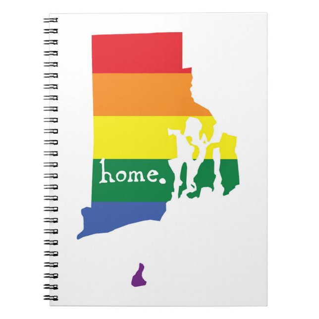 Caderno Espiral Orgulho gay | Rhode Island (Frente)