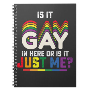 Caderno Espiral Orgulho LGBT É Gay Aqui Ou Sou Apenas Eu