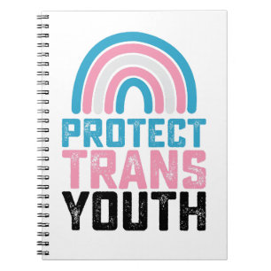 Caderno Espiral Orgulho LGBT Proteja Jovens Trans Transgênero Cria