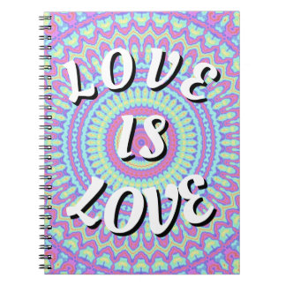 Caderno Espiral Orgulho Love Is Love