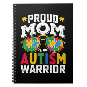 Caderno Espiral Orgulhosa Mãe De Uma Família Lidadora Do Autismo
