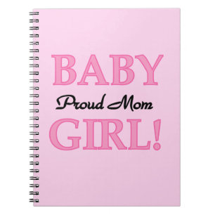 Caderno Espiral Orgulhosa Mamãe Garotinha Oferta