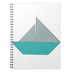 Caderno Espiral Origami Boat