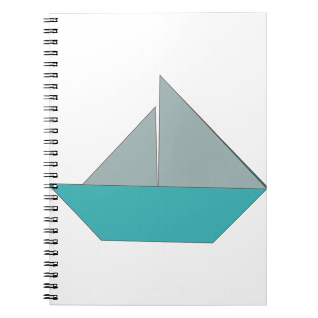 Caderno Espiral Origami Boat (Frente)