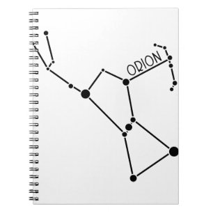 Caderno Espiral Orion a constelação do caçador Stars o gráfico