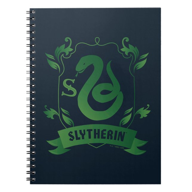 Caderno Espiral Ornamentado SLYTHERIN™ House Crest (Frente)