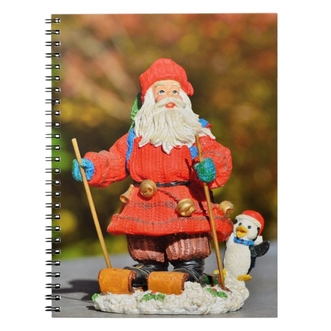 Caderno Espiral ornamento do Papai Noel (Frente)