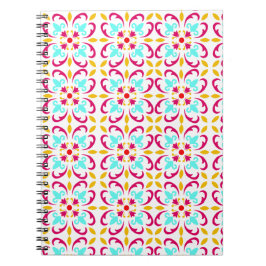 Caderno Espiral Ornamento floral