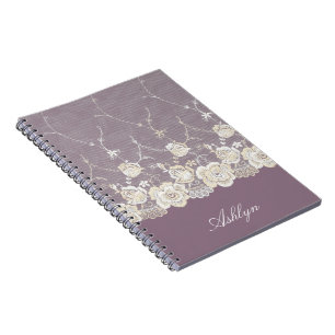 Caderno Espiral Orquídea Romântica Roxo