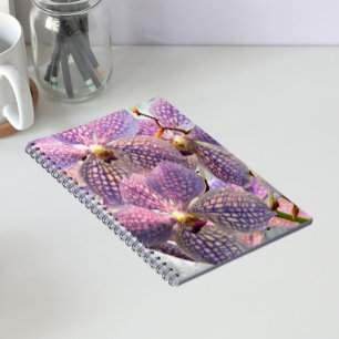 Caderno Espiral Orquídeas Florais Vanda Roxa