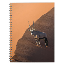 Caderno Espiral Oryx na borda, Namíbia