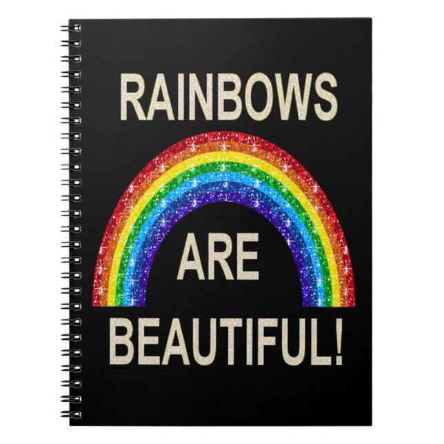 Caderno Espiral Os "arco-íris" de notebook são uma bela falha (Frente)