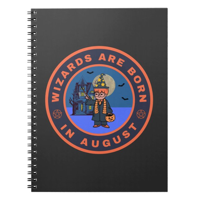 Caderno Espiral Os assistentes são nasceres em agosto (Frente)