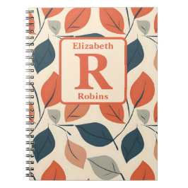 Caderno Espiral Os autômatos coloridos deixam monograma personaliz