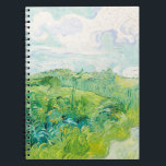 Caderno Espiral Os Auvers Dos Campos De Trigo Verde Van Gogh. Impr<br><div class="desc">O notebook Van Gogh "Green Wheat Fields,  Auvers". Arte impressionista.</div>