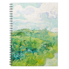 Caderno Espiral Os Auvers Dos Campos De Trigo Verde Van Gogh. Impr