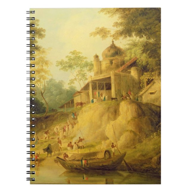 Caderno Espiral Os bancos do Ganges, c.1820-30 (óleo em canvas) (Frente)