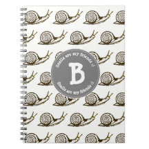 Os caracóis são meu monograma dos amigos