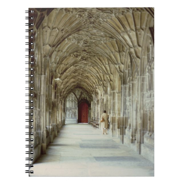 Caderno Espiral Os claustros da catedral de Gloucester, 12o centur (Frente)