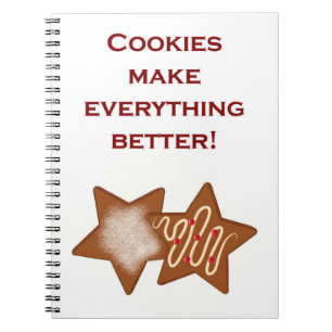CADERNO ESPIRAL OS COOKIES FAZEM TUDO MELHOR!