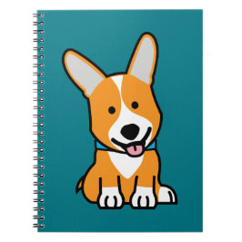 Caderno Espiral Os Corgis do Corgi perseguem o Pembroke feliz