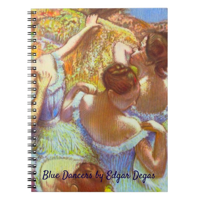 Caderno Espiral Os Dançarinos Azuis de Edgar Degas (Frente)