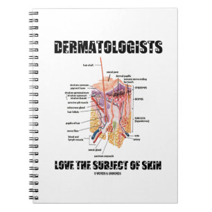 Caderno Espiral Os dermatologistas amam o assunto da pele