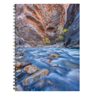 Caderno Espiral Os Estreitos do Rio Virgin no Outono 3