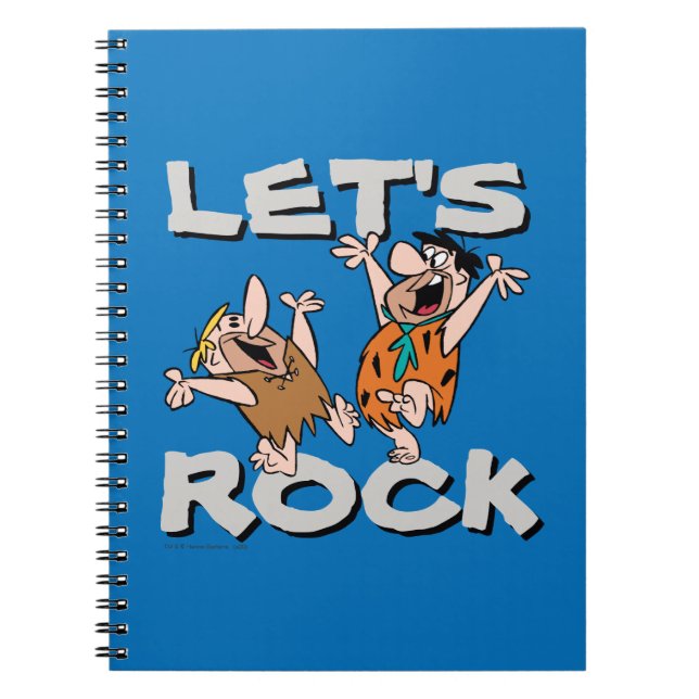 Caderno Espiral Os Flintstones | Fred & Barney - Rock Vamos (Frente)