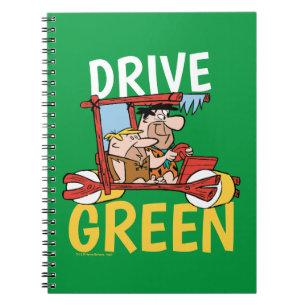Caderno Espiral Os Flintstones Fred & Barney - Unidade Verde