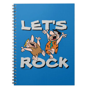 Caderno Espiral Os Flintstones  Fred & Barney - Vamos Rock