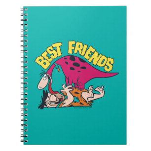 Caderno Espiral Os Flintstones Fred & Dino - Melhores Amigos