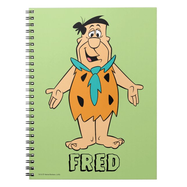 Caderno Espiral Os Flintstones | Fred Flintstone (Frente)
