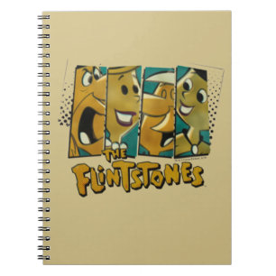 Caderno Espiral Os Flintstones Painéis de Caracteres Comic Retro