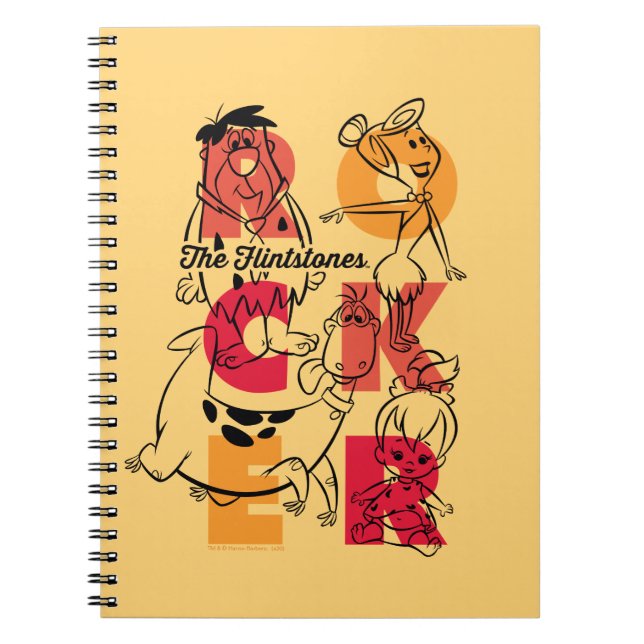 Caderno Espiral Os Flintstones | ROCKER (Frente)
