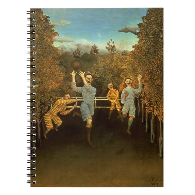 Caderno Espiral Os jogadores de futebol, 1908 (óleo em canvas) (Frente)