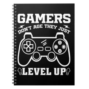 Caderno Espiral Os jogadores não envelhecem, eles apenas sobem de
