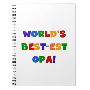 Caderno Espiral Os melhores presentes de cores brilhantes de Opa d