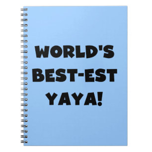 Caderno Espiral Os melhores presentes de Yaya no mundo do texto ne